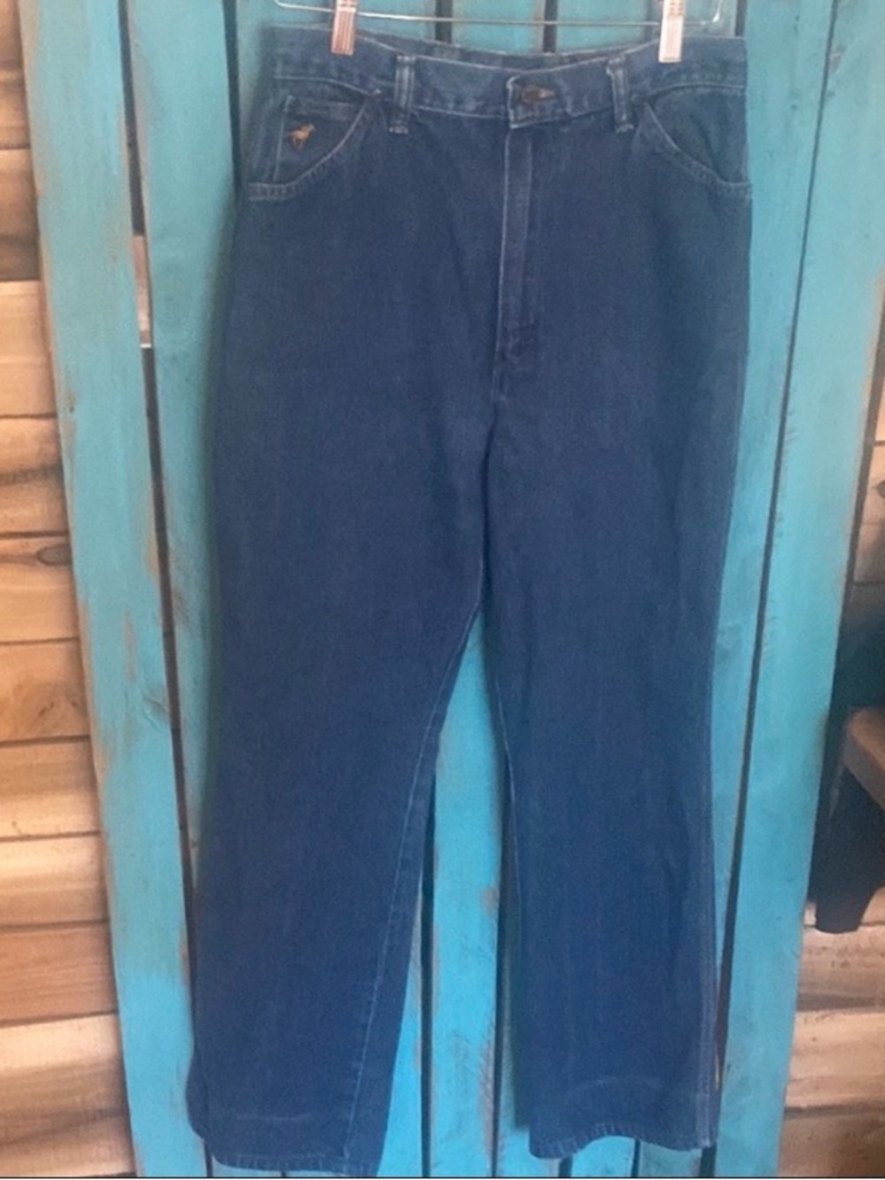 Vintage 70s Wrangler women’s bootcut Blue Jeans talon zipper No fault denim 8